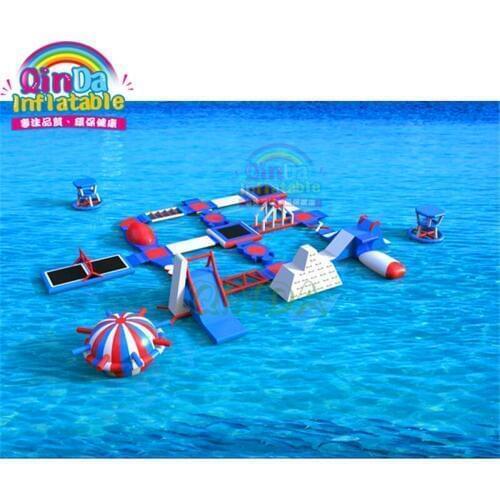 Beach floating water theme park adult yacht amusement park on sea