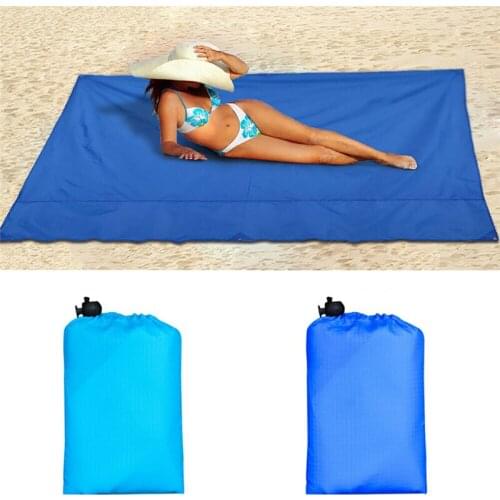 150x140cm Folding Camping Mat Waterproof Beach Blanket Portable Outdoor Picnic Mat Sand Beach Mat Lightweight Bed Sleeping Pad
