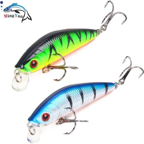 1PCS Minnow Fishing Lure 7cm/8.5g 3D Eyes Crankbait Wobbler Artificial Hard Bait Three Anchor Hook Fishing Tackle