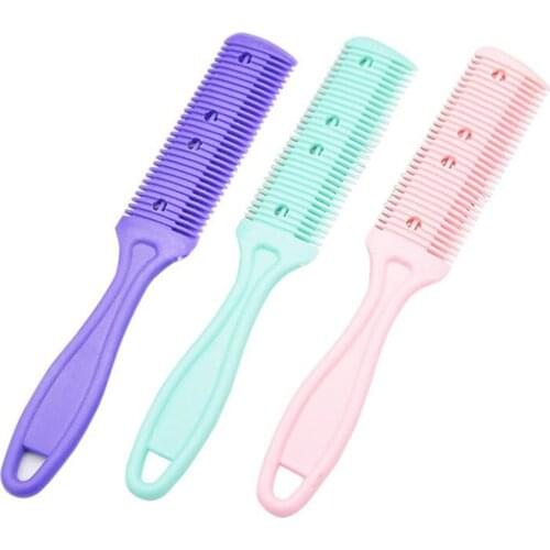 Detachable Blades Double Sides Hair Shaved Comb DIY Styling Hair Cutting Thinning Trimmer Haircut Shaving Comb Hairdressing Tool