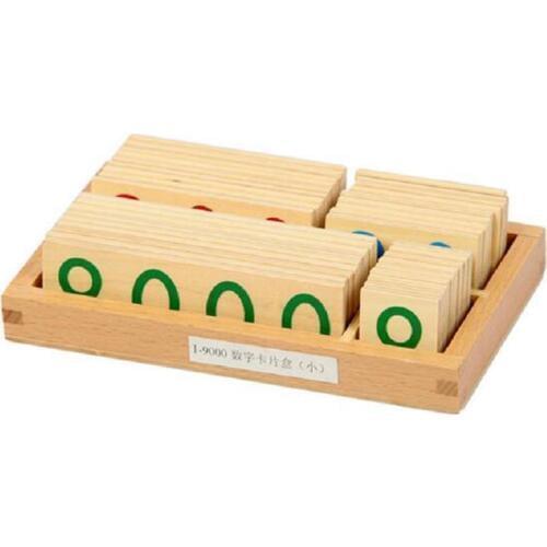 Bank Game New Montessori Mathematics Material -Large Wooden Number Cards (1-9000) Montessori Juguetes Educativos Educational Toy
