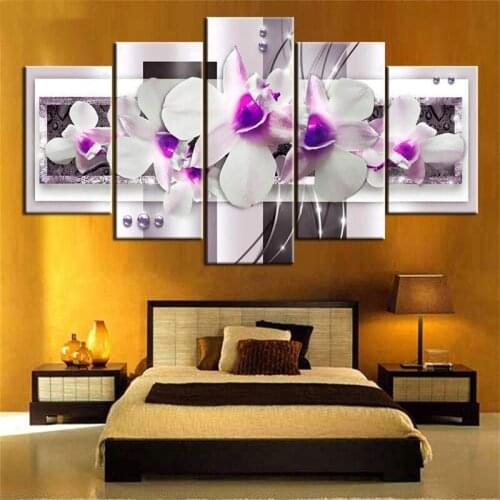 Pink Fashion Magnolia Flower Canvas Painting Wall Art Posters And Prints Living Room Decoration Home Decoration Painting