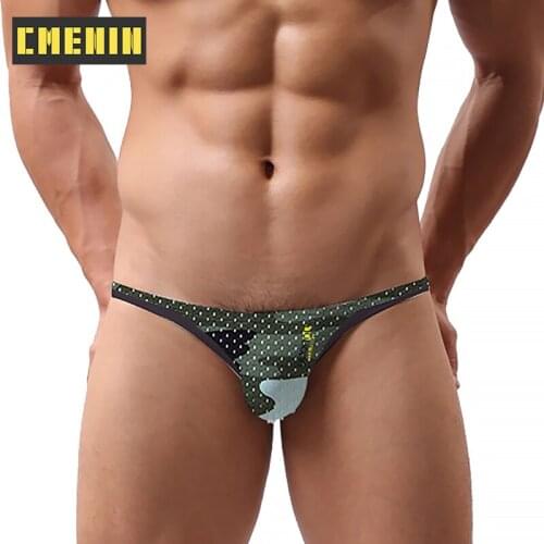 CMENIN Mesh Sexy Underwear Men Briefs Camouflage Men Underwear Breathable Male Panties Mens Cotton Jockstrap Lingeries AD312