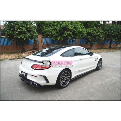 Fit for Mercedes-Benz W205COUPE C200C300C63 PSM carbon fiber rear spoiler rear wing