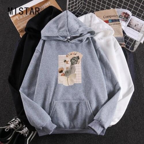 Women Hoodie Long Sleeved Vintage Aesthetic Women Hoodies Sweatshirt Oversized Fashion Tops Autumn thick Clothing Drop ship