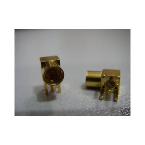 100 MMCX Female Right Angle RG-174 Coaxial Connector X2