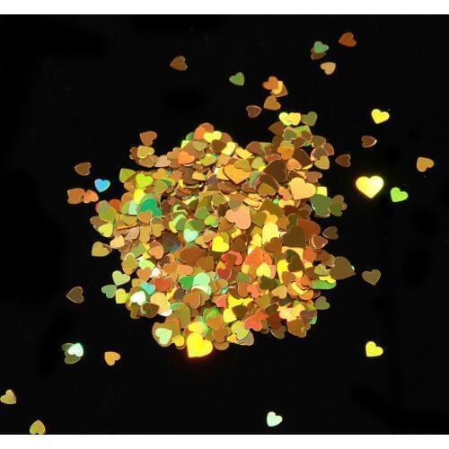 12 Jar/Box Heart Shape Nail Art Glitter Sequins 12 Colorful Decoration Nail Thin Paillette Set