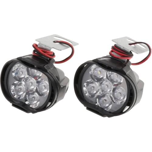 2x White 1000LM LED Motorcycle Headlight Assembly 10W for Motorbike ATVs