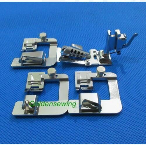 4 PCS for Pfaff 1200 Grand Quilter Pfaff 1222 1229 bias tape binder,Roller hemmer foot