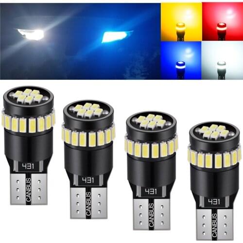 4x t10 canbus led 24leds 3014smd car interior light Car signal lamp for ford ka for kia sorento for bmw e63 for bmw e87 t10 lamp