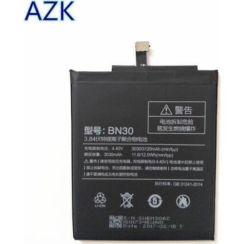 AZK Xiaomi Redmi 4A Phone Batteries