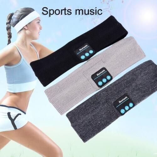 Wireless Bluetooth Music Phone Yoga Running Elastic Sport Sweatband Headband