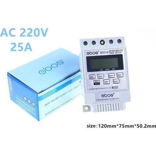 BS316 English version Microcomputer control switch KG316T street lamp time switch time controller electronic timer 220v switch