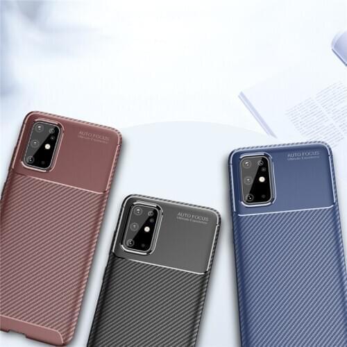 For Samsung Galaxy S20 Plus Case Business Style Silicone Shell Coque PC Back Phone Cover Protective Case For Samsung S20 Plus