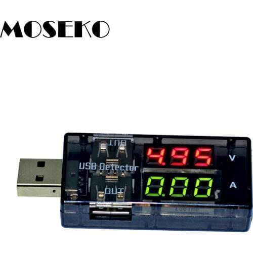 MOSEKO Digital USB Voltage Current Capacity Detector Power Bank Battery Doctor Charge Tester Detection Volt Meter Monitr