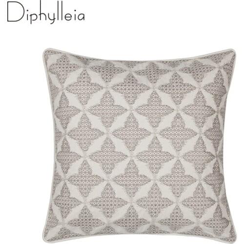 Diphylleia Monogram Geometry Pillow Cover Paris Boutique Artistic Handicraft High-end Luxury Cushion Case For Bed Sofa Couch