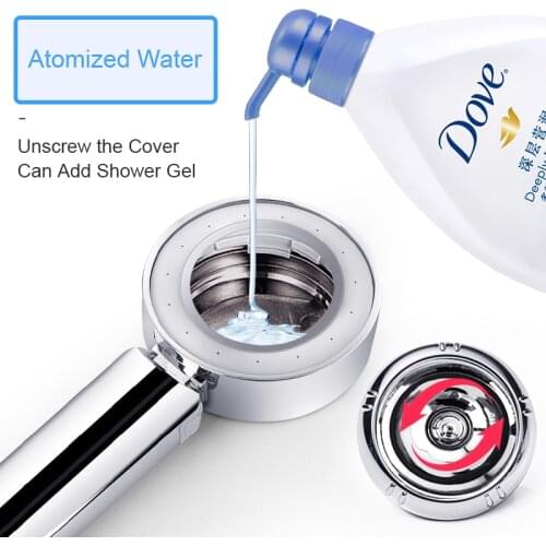 Double-Sided Shower Nozzle Turbocharged Shower Head Constant Temperature Atomized Shower Head Bath Pressurized Large Water