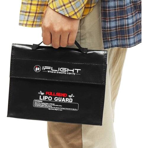 2PCS IFlight LIPO Guard Portable Waterproof ExplosionProof Safety Bag 240x180x65mm for RC Helicopter FPV Racing Drones Batteries