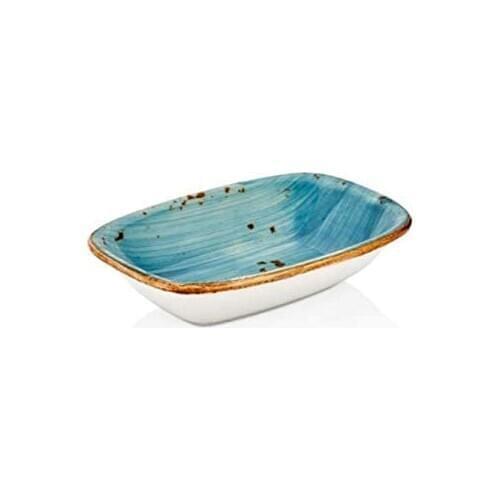 By Bone Infinity 14 cm Small Boat Plate Turquoise