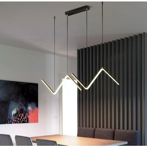 Minimalist Dining Room Chandelier Modern Minimalist Home Led Dining Table Dining Room Bar Chandelier Nordic Office Ceiling Lamps