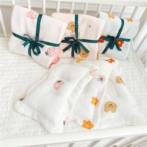 Muslin Baby Blankets Newborn Baby Swaddle Wrap Receiving Blankets 6 Layers Soft Organic Cotton Baby Infant Crib Stroller Blanket