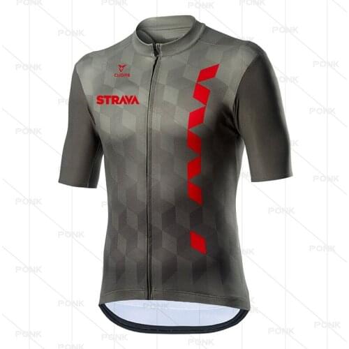 NEW 2021 STRAVA Cycling Team Jersey Bike Shirt Clothing Mtb Ropa Summer Quick Dry Breathable pro BICYCLING Maillot Shirts