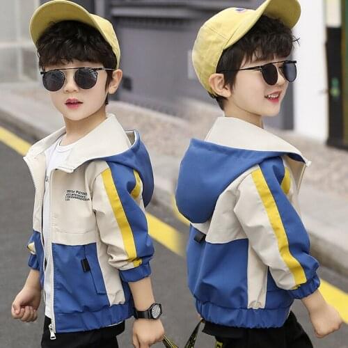 Hot Zipper Spring Autumn Boy Coat Overcoat Top Kids Costume Teenage Gift Children Clothes High Quality Plus Size