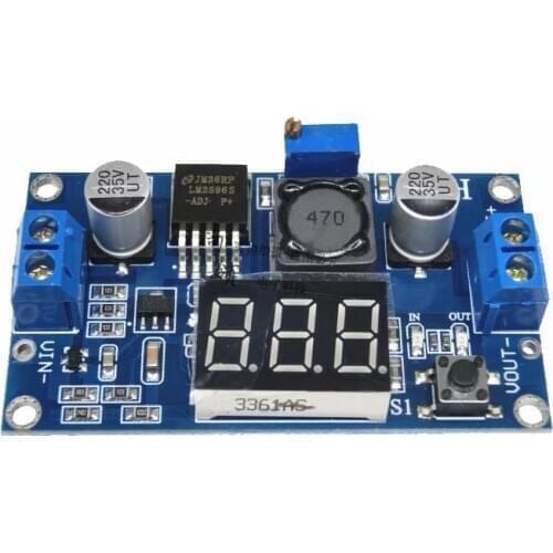 Step Down DC/DC Voltage Regulator with Display for model railway trains/860059