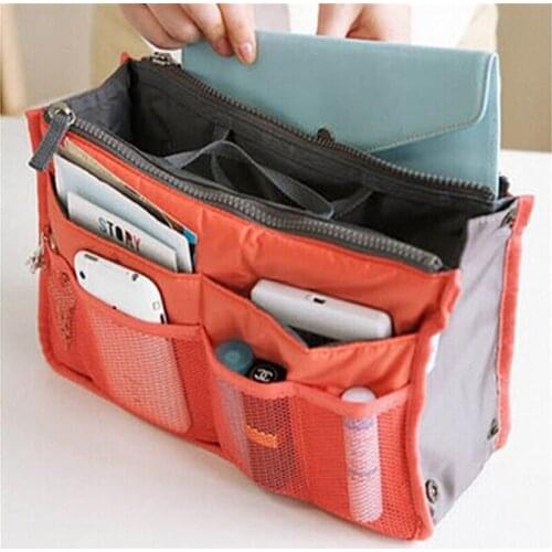 Utility Portable Casual Travel Solid Color Storage Bag Multifunction Cosmetics Bag Makeup Bags Handbag 3066