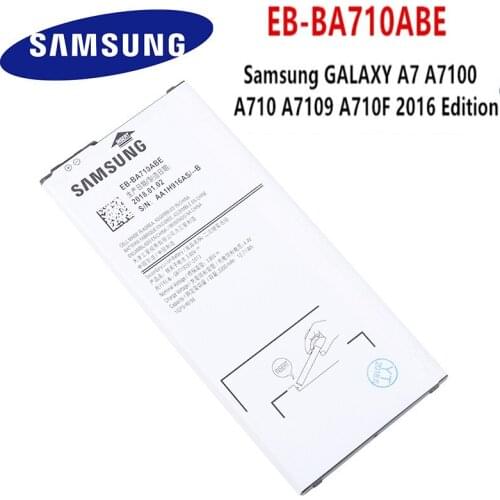 SAMSUNG Orginal EB-BA710ABE 3300mAh Battery For Samsung GALAXY A7 A7100 A710 A7109 A710F 2016 Edition Mobile Phone +Tools