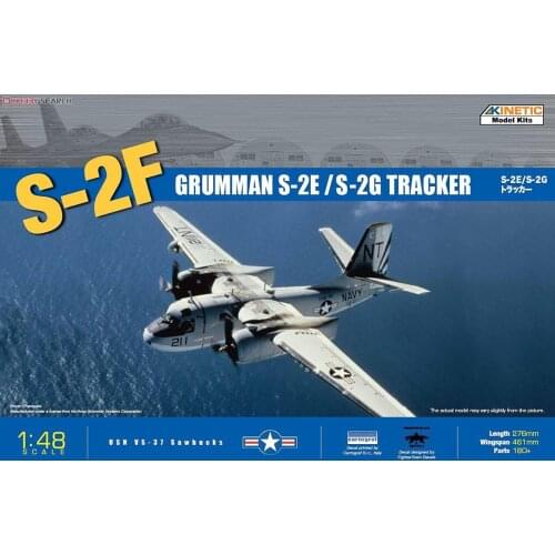 KINETIC K48024 1/48 S-2F GRUMMAN S-2E / S-2G TRACKER MODEL KIT