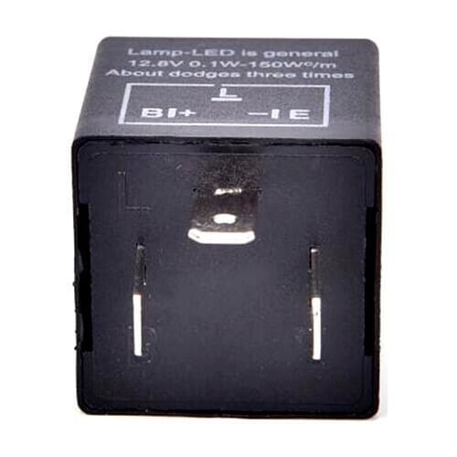 JETTING 1 Pc 12V 3-Pin LED Adjustable Car Flasher Flash Relay For Turn Signal Light CF13