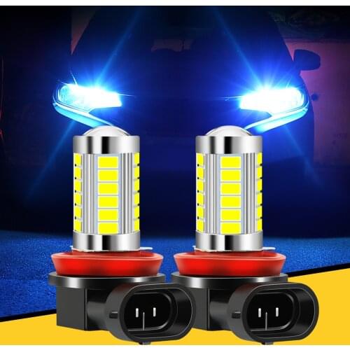 2pcs H8 H11 Led Fog Lights Bulb Car Fog lamp Accessories for Nissan Nismo Tiida Teana Skyline Juke X-Trail Almera SAAB 9-3 9-5