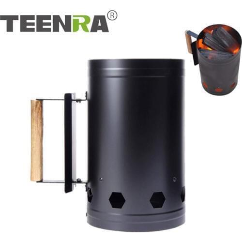 TEENRA Outdoor Fire Starter Barbecue Charcoal Grill Ignition Barrels Carbon Stove Barbecue Safe Use Home Use Camping