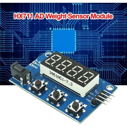 HX711 Load Cell Weight Pressure Sensor Weighing Instrument Electronic Scale AD Module with Display Pressure Sensor