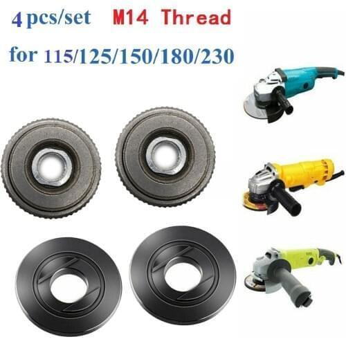 Angle Grinder M14 Locking Plate Chuck For SDS Quick-release Nut Clamping 115/125/150/180/230mm Flange Nut Set For Bosch Metabo