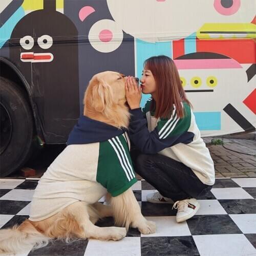 Winter Pet Clothes Cat Dog Clothes For Dogs Parent-Child Suit Dog Clothing Hoodie Coat Jacket Sweater Pet Costume For Dogs