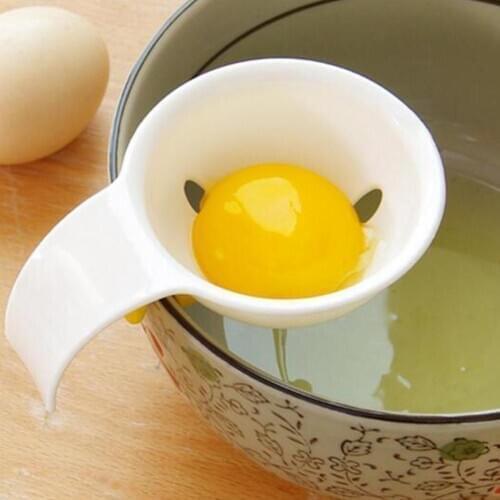 1 Piece Egg Yolk White Separator Dividers with Silicone Kitchen Tools Holder Gadget Cake Bread P2B9