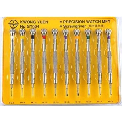 10pcs/set 316# Steel Extreme Hardness watch screwdriver set,Repair Watch Tool Precision watch screwdriver for watchmaker