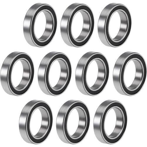 10PCS 6701-2RS 12X18X4 mm Miniature Double Rubber Sealed Deep Groove Ball Bearings