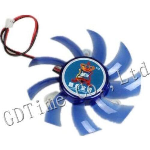 100pcs/set Mute Blue 75MM Computer Graphics VGA Video Card Cooling Fan