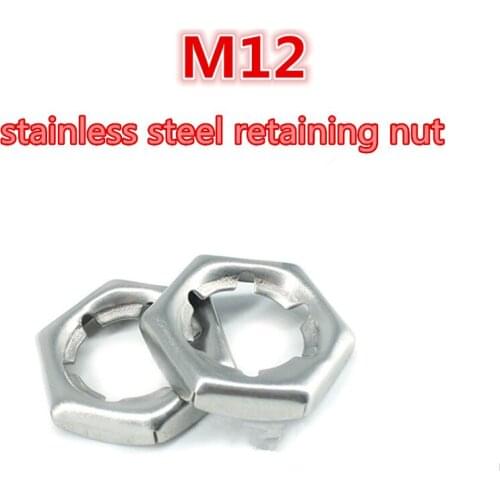100pcs m12 a2 - 70 304 stainless steel / 304ss tight nut retaining nut securing nut