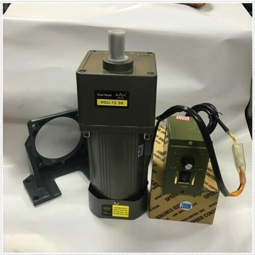 120W speed regulating motor 220V single phase AC gear reducer motor 380V frequency conversion positive and negative reversible