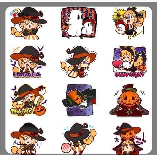 40 Cartoon halloween decoration Paper Sticker Decoration DIY Ablum Diary book Scrapbooking Label Sticker Kawaii Stationery