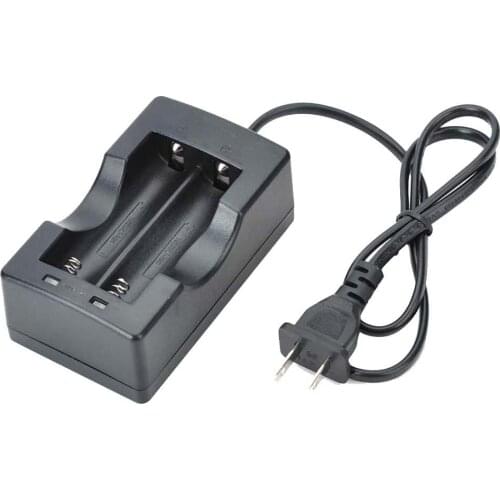 6W Dual Battery Charger 18650 Smart Batteries Charger Dual Slot US Plug Charger for Li-ion 18650 Rechargeable Battery