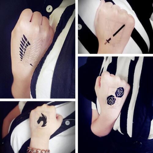 Attack on Titan Shingeki no Kyojin cosplay Animation Cartoon logo tatoo tattoo Sticker