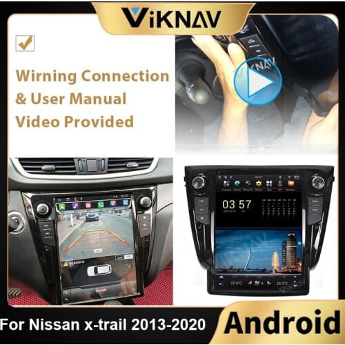Android stereo car radio for Nissan x-trail 2012 2013 2014 2015 2016-2020 receiver multimedia player head unit tape recorder