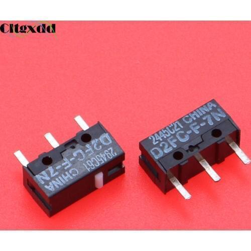 Cltgxdd 1Pcs Original Omron Mouse Micro Switch D2FC-F-7N Mouse Button Fretting D2FC-F-7N D2FC