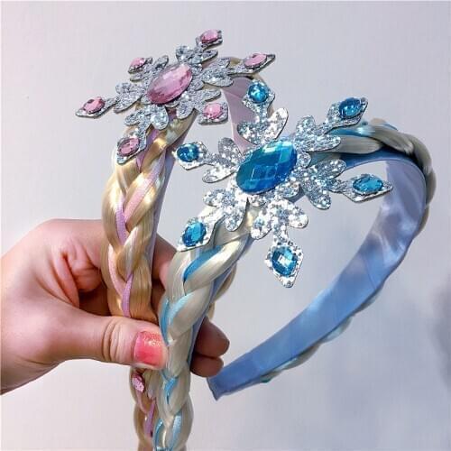 Snow Princess Snowflake Crown Children Hairbands For Girls Lovely Hair Clips Barrettes Headband Kids Hair Accessories