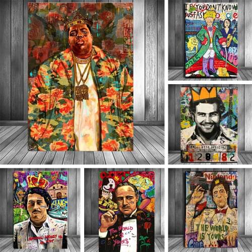 Graffiti Canvas Painting Movie Star Comic Joker Posters And Prints Wall Art Pictures Decoration Living Room Modern Home Decor